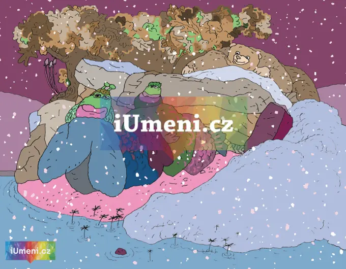 Ryby s medvědem v zimě Ryby s medvědem v zimě - obrázek