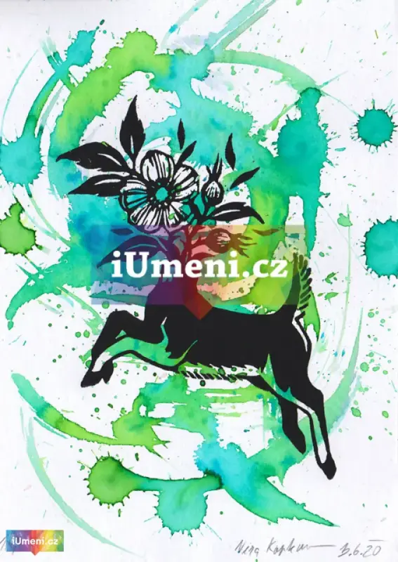 Srnka, Zelená, 1/1 Srnka, Zelená, 1/1 - obrázek