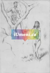 Nymfa a satyr na stromě Nymfa a satyr na stromě - dílo