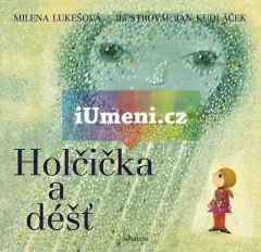 Holčička a déšť - obrázek