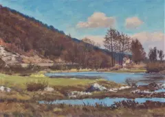 Josef Jambor - Svratka na soutoku s Besénkem, 1947 - obrázek