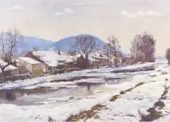 Josef Jambor - Odchod ledů ve Štěpánovicích, 1955 - obrázek