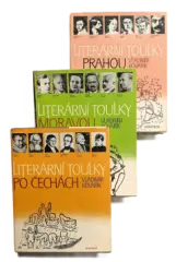 KOMPLET 3X Literární toulky po Čechách + Literární toulky Moravou + Literární toulky Prahou - obrázek