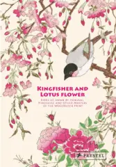 Kingfisher with Lotus Flower - obrázek