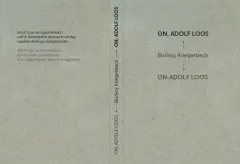 ON, ADOLF LOOS, ve vzpomínkách Bořivoje Kriegerbecka - obrázek