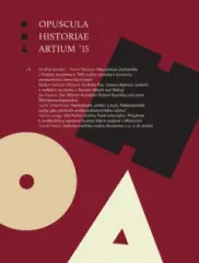 Opuscula historiae artium 1/2015 - obrázek