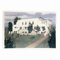 Bauerova vila Hrušovany u Brna - Jan Šrámek (riso) - obrázek