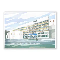 Bílý dům Brno - Jan Šrámek (risografika) - obrázek